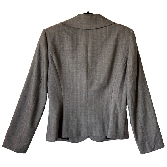 Antonio Melani Blazer Jacket 8 Lined Gray Double Breasted Career Business - Picture 3 of 11